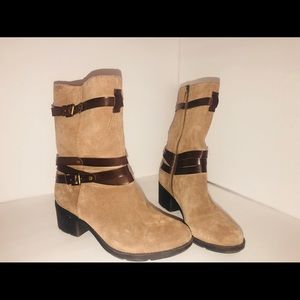 Suede winter boots